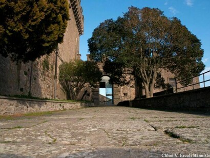 Soriano nel Cimino´s stone floor