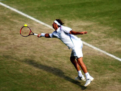 David Nalbandian en el Estadio Wimbledon, Londres, Inglaterra