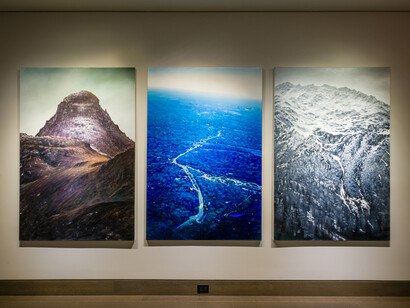Tula Telfair, Who owns this land, exhibition view. Courtesy of Hirschl & Adler Modern