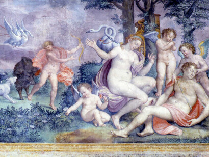 Monterotondo, Stanza di Adone, Siciolante, Morte di Adone