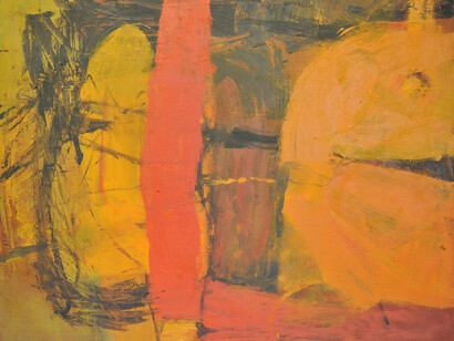 Albert Irvin, Moving Through, 1960, oil on canvas, 50 x 60 in/
127 x 152.4 cm