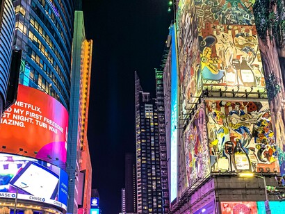 Some of the colours and sights of Times Square in New York City, USA