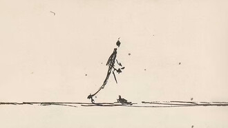 Alberto Giacometti – Hombre que camina I (boceto), 1960