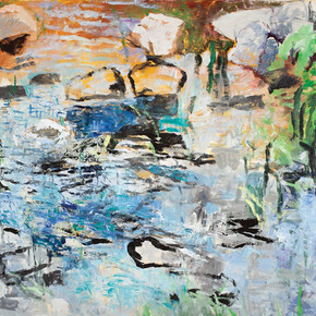 Forrest Moses, Deep wood pond, 2012. Courtesy of LewAllen Galleries