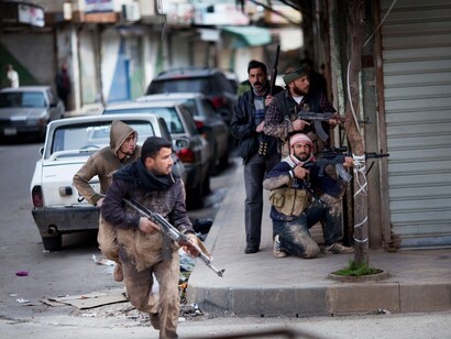Enfrentamientos en las calles de Siria