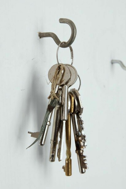 Phillip Lai Untitled (keys), 2012, wood, paint, keys, mixed-media, approx. 79.5 x 89.5 x 11 cm