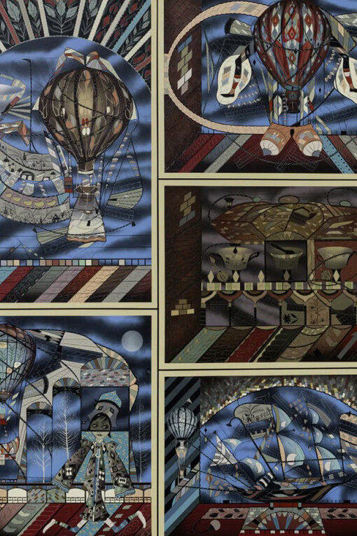 Lari Pittman, The remedy of analog space and time #2 (detail), 2026. Courtesy of Lehmann Maupin