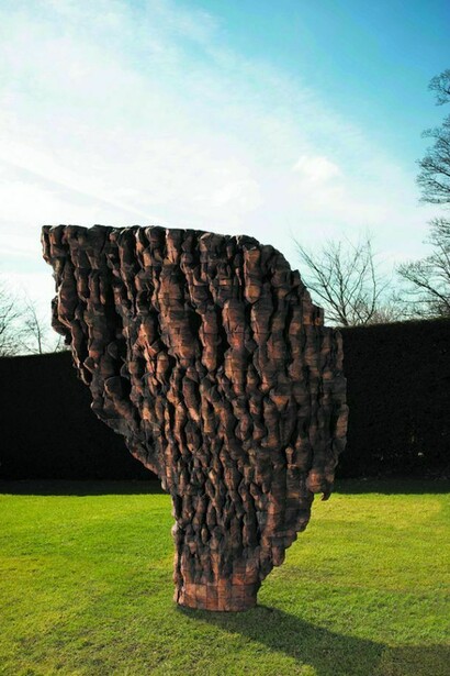 Ursula von Rydingsvard, Scratch, 2013-14, cedar and graphite, Courtesy the artist, Galerie Lelong and YSP, Photo Jonty Wilde