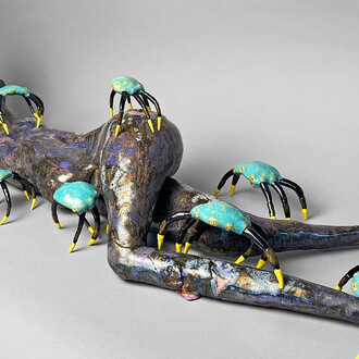 Amber Rane Sibley, Anchored to the Chelicerae, 2024. Courtesy of Fireman Gallery