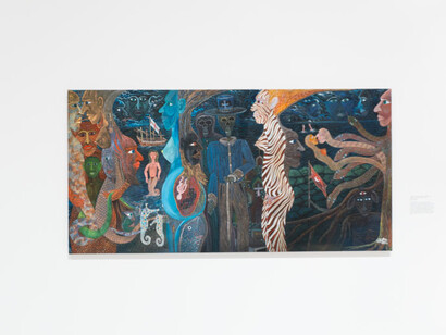 Frantz Zéphirin, The messenger, exhibition view. Courtesy of NSU Museum of Art