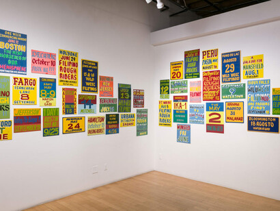 Yumi Janairo Roth and Emmanuel David, Last year’s wonders all surpassed, exhibition view. Courtesy of David B. Smith Gallery