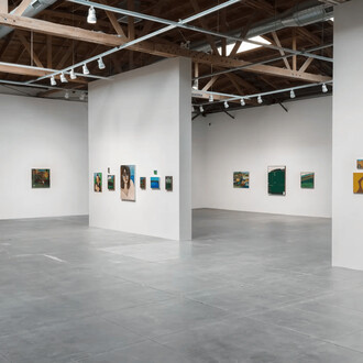 James Jarvaise and Henry Taylor, Sometimes a straight line has to be crooked, exhibition view. Courtesy of Hauser & Wirth Gallery