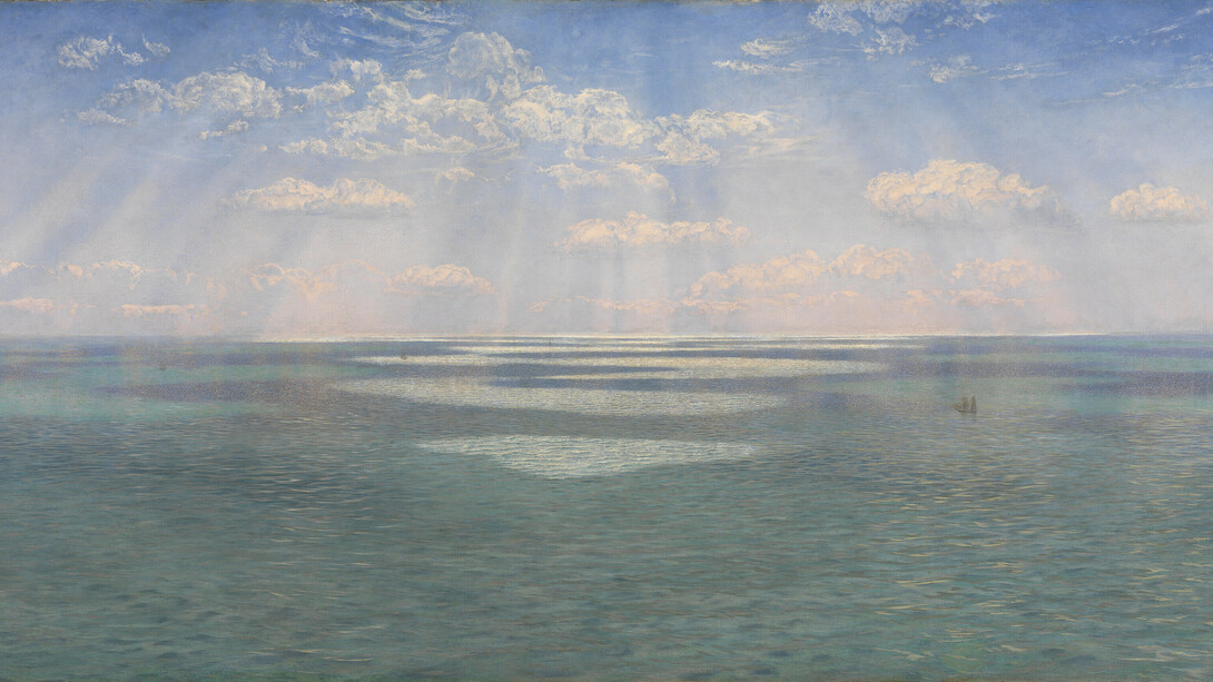 John Brett, The British Channel Seen from the Dorsetshire Cliffs, 1871, photo: Tate
