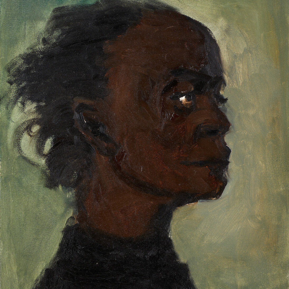 Lynette Yiadom-Boakye, Erector, 2007, Oil on canvas, 55 x 41 cm, courtesy the artist