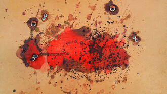 Carol Rama, Bricolage occhi, 1967