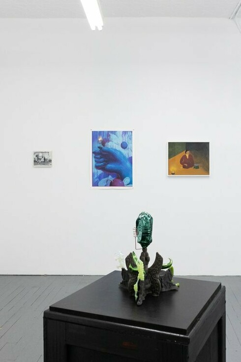 Various artists, The darkest hour, exhibition view. Courtesy of SARAHCROWN Gallery