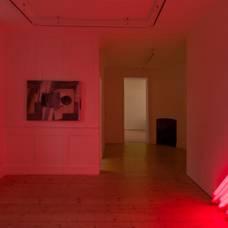 Anna Clegg and Dan Flavin, exhibition view. Courtesy of Emalin