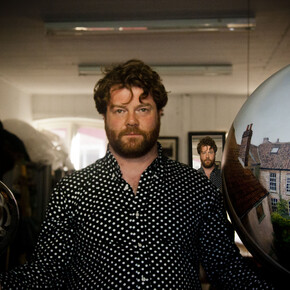 Will Teather in the studio by Martin Marsh