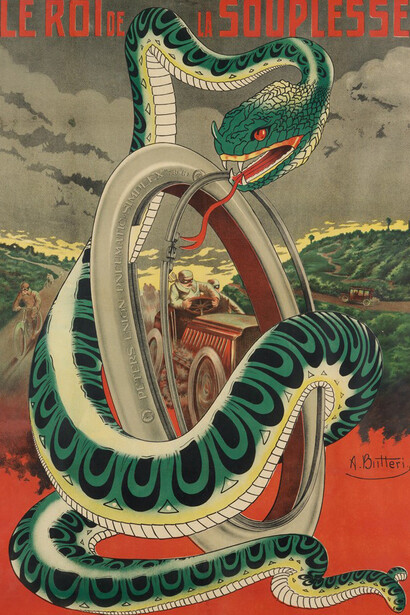 Achille Butteri, Le roi de la souplesse (The king of suppleness) (detail), c. 1910. Courtesy of Phoenix Art Museum