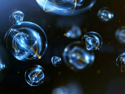 Rappresentazione artistica del campo quantistico