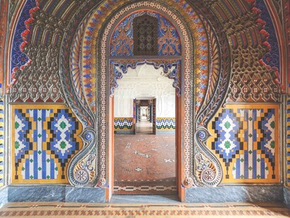 Ingresso della sala degli stucchi bianchi