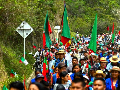 Los indígenas piden justicia y paz