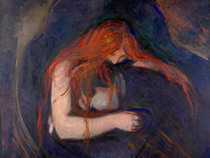 El vampiro por Edvard Munch
