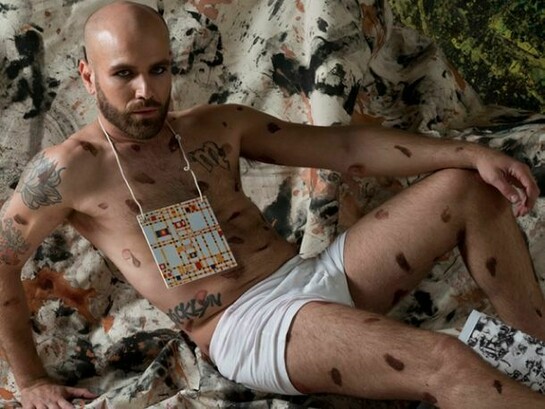 Jonathan VanDyke, Eddie Saint Mondrian, 2013, Archival pigment print, 17 1/4 X 25 3/4 in. framed, dition of 4 + 1 AP
