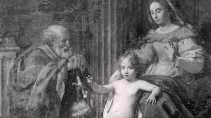 Antonio Gherardi. Sacra Famiglia col Giovannino