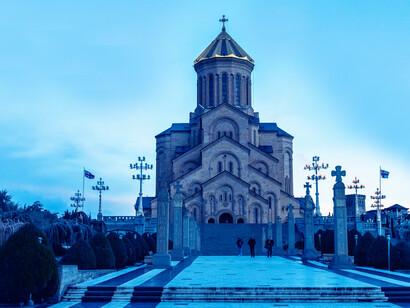 The Holy Trinity Cathedral of Tbilisi, commonly known as Sameba, is the main cathedral of the Georgian Orthodox Church located in Tbilisi, Georgia