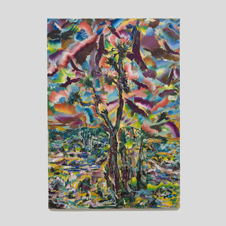 Magnus Sodamin, Sunburst, 2023, Oil on linen, 72 x 50 in. Courtesy of the artist and The Pit Gallery