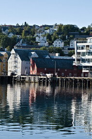 El puerto de Tromsø, Noruega