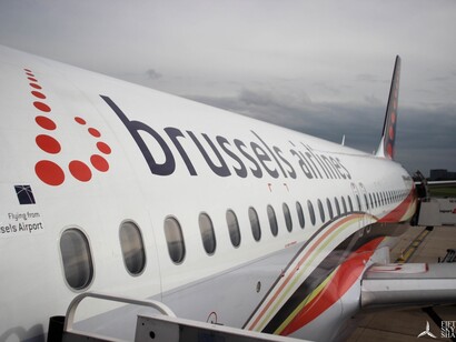 Bruselas. Avión en el aeropuerto de Zavatem 