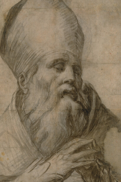 Santo vescovo, Parmigianino (Girolamo Francesco Maria Mazzola) italiano