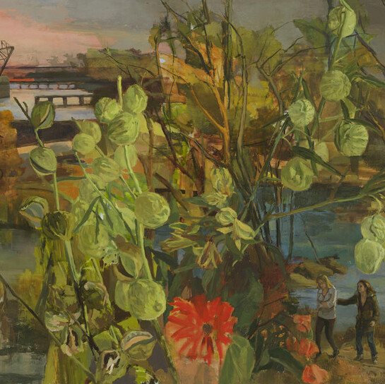 Vera Iliatova, To See You Through (detail), 2015, oil on canvas, 40 x 50 inches