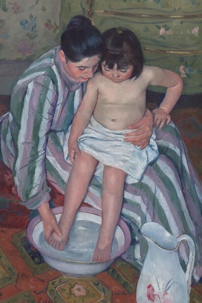 Mary Cassatt, The child’s bath (detail), 1893. Courtesy of the Art Institute of Chicago