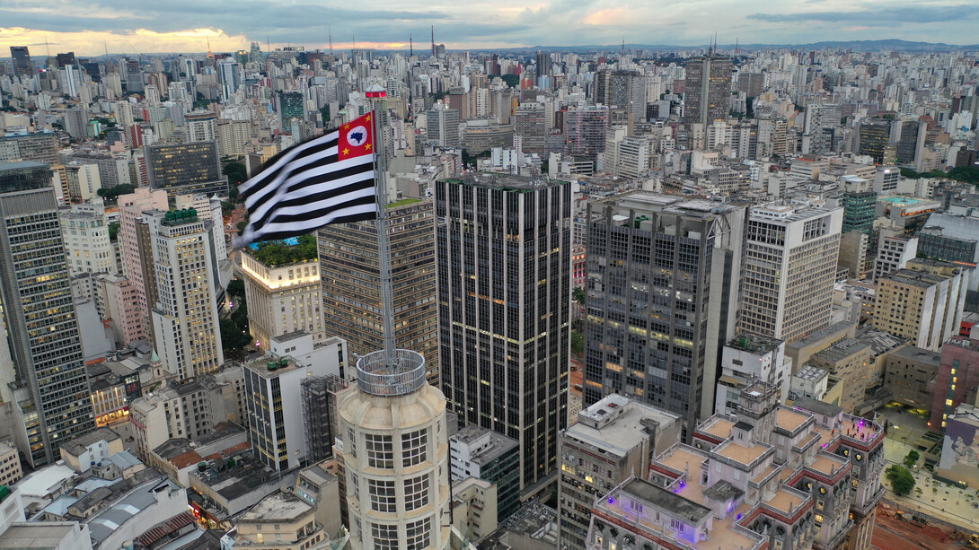 Metrópole de São Paulo vista do centro