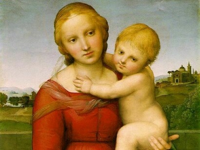 Raffaello, "The small Cowper Madonna"  
