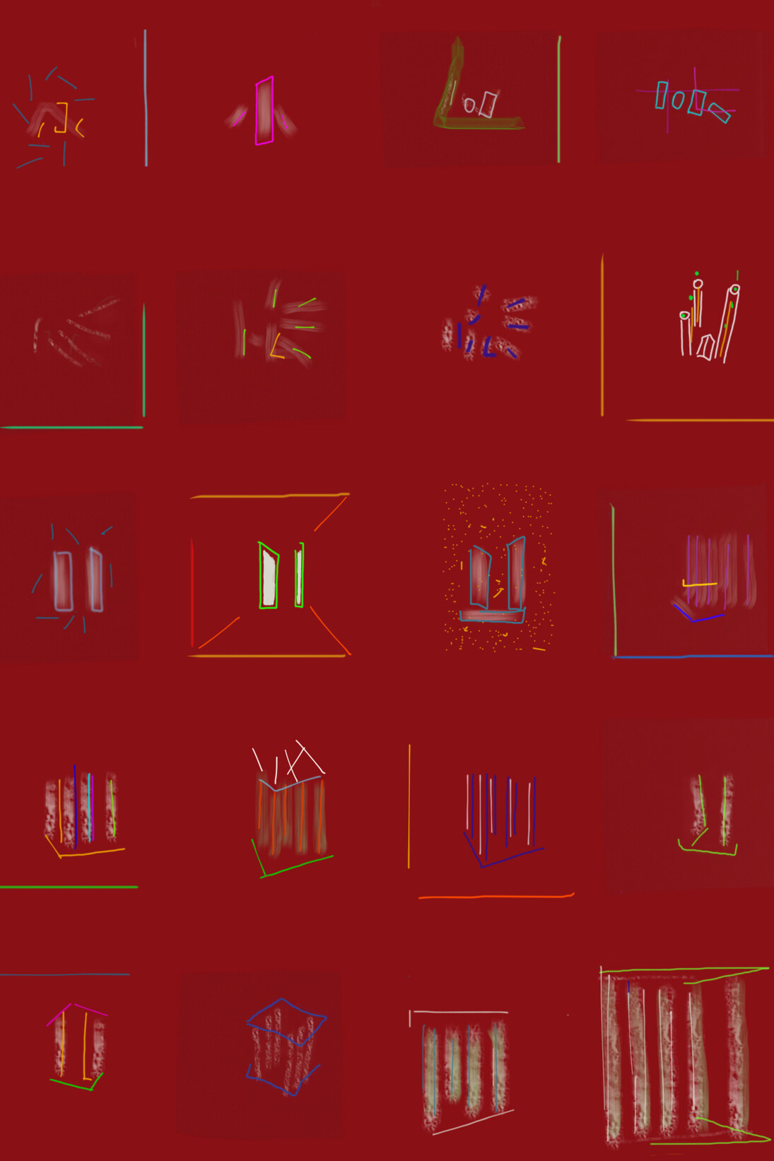 Brain Boxes, 2013, digital art su tela, 120 x 90 cm 