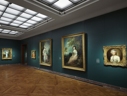 Gainsborough: the fashion of portraiture, exhibition view. Courtesy of the Frick Collection