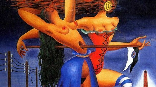 Nikos Engonopoulos, Civil War, 1948, oil on canvas, 52.5x41.5cm, Private Collection, Athens