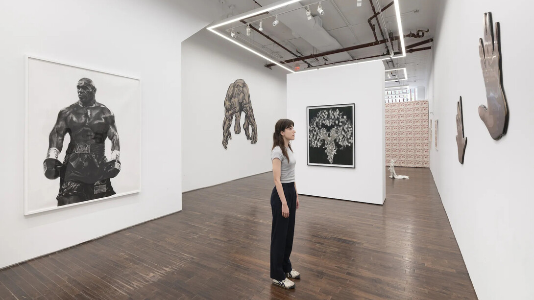 Shaun Leonardo, The invisible man, exhibition view. Courtesy of Cristin Tierney Gallery