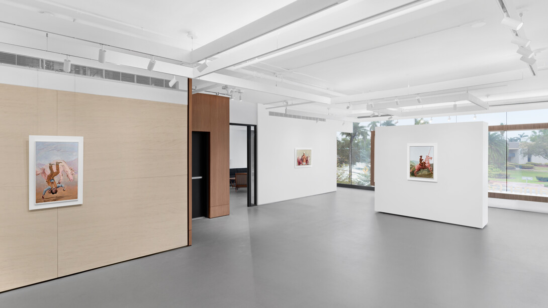 Will Cotton, An affair to remember, paintings and studies, exhibition view. Courtesy of Ross + Kramer