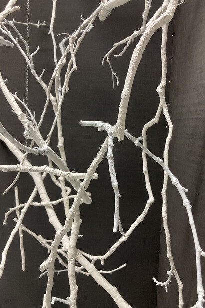 Margarete Hertzsch, Wald (detail), installationsansicht, 2025. Mit freundlicher genehmigung von Kulturforum 