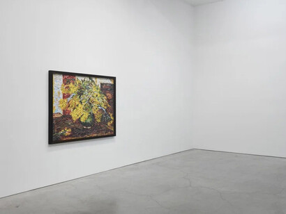 Vik Muniz, Brushstrokes, exhibition view. Courtesy of Sikkema Malloy Jenkins