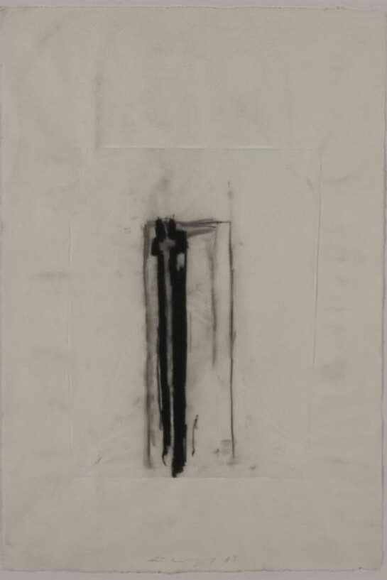 Piero Pizzi Cannella, Senza titolo, 1989, 61,5 x 42,5 cm, carboncino su carta