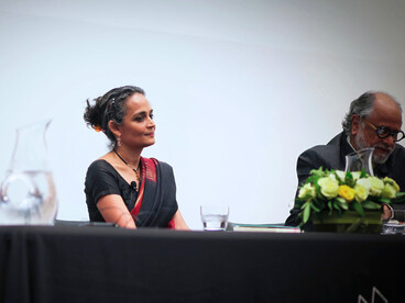 Arundhati Roy is an Indian writer, essayist, and political activist known for both her fiction and her outspoken views on social and political issues