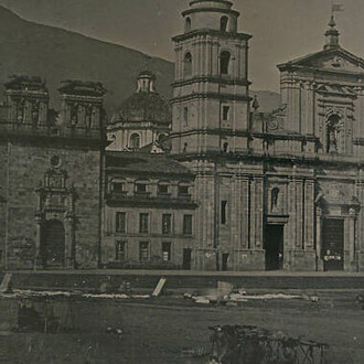 Jean-Baptiste Louis Gros, View of the Cathedrale of Bogota, 1842