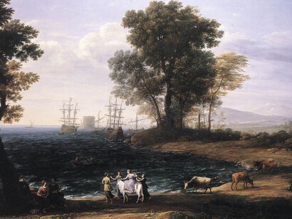 Claude Lorrain, The Rape of Europe, 1655, The Pushkin State Museum of Fine Arts, Moscow
© The Pushkin State Museum of Fine Arts, Moscow.
