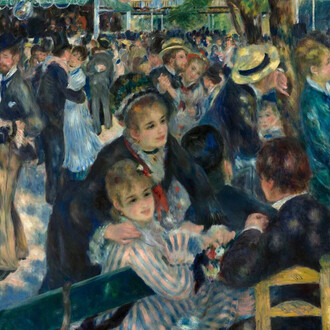 Auguste Renoir, Bal du moulin de la Galette (detail), 1876. Courtesy of Musée d’Orsay